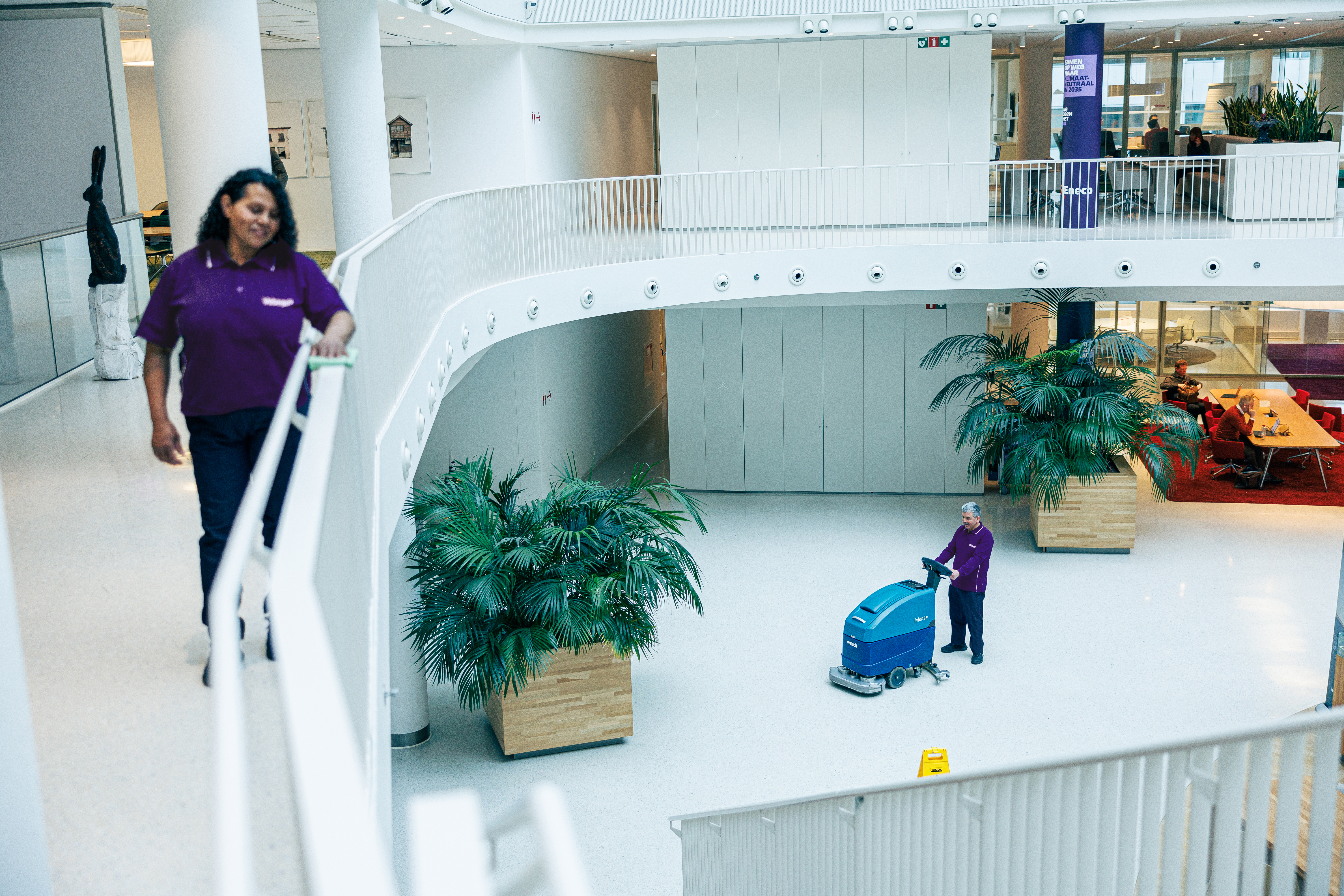 Schoonmaak in een publieke instelling